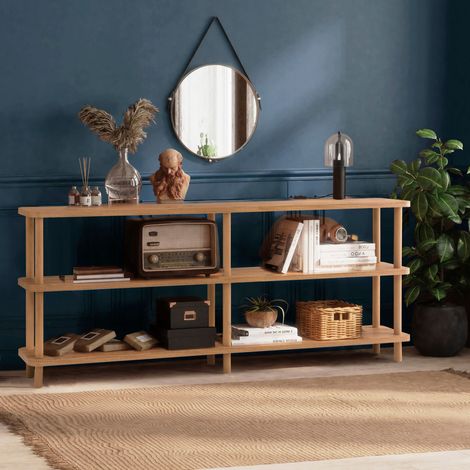 Wandschrank Zen Atlantic Kiefernholz Melamin 180x74,9x35 cm