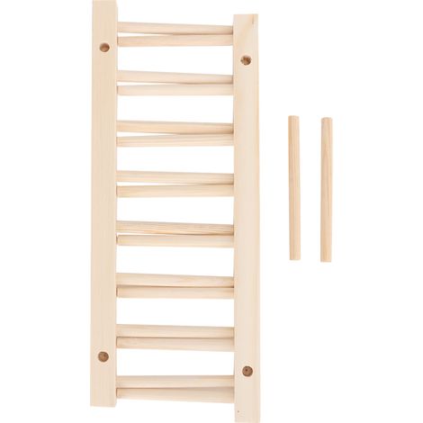 Égouttoir à vaisselle en bois 7 compartiments, support de séchage pour évier, étagère à assiettes et ustensiles de cuisine, range-couverts. (1/5)