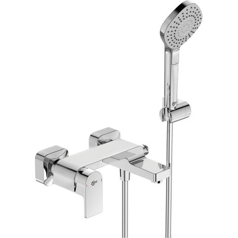 Ideal Standard Edge - Wannenarmatur - Aufputz, mit Brauseset, chrom A7122AA (1/3)