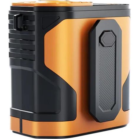 Ventilateur de taille portable avec affichage intelligent - Lumière d'avertissement de type C - Charge rapide - Ventilateur de refroidissement orange (1/5)