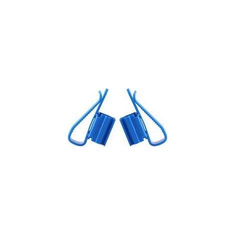 2 Stück blaue Schlauchschellen, verstellbare Kunststoff-Wasserschlauchklemmen (1/5)