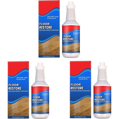 Rénovateur de Sols pour Parquet et Stratifié – Protection Anti-Rayures et Brillance, Restauration Facile pour Bois et Carrelage (3PCS) (1/5)