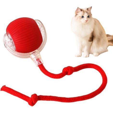Rollball, interaktives Katzenspielzeug, automatischer wiederaufladbarer elektrischer Ball, interaktiver Hundeball mit Licht (1/5)