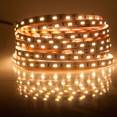 Tira Led Flexible 15W/MT 2700K 230V 120LED/MT IP68 12mm ancho, corte 10cm, venta por metro