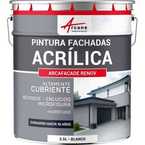 Pintura acrílica para exteriores, impermeable y duradera para fachadas exteriores - ARCAFAÇADE RENOV
