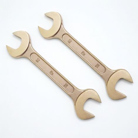 Chiave a forchetta doppia antideflagrante in bronzo al berillio 46 x 50 mm (1/5)