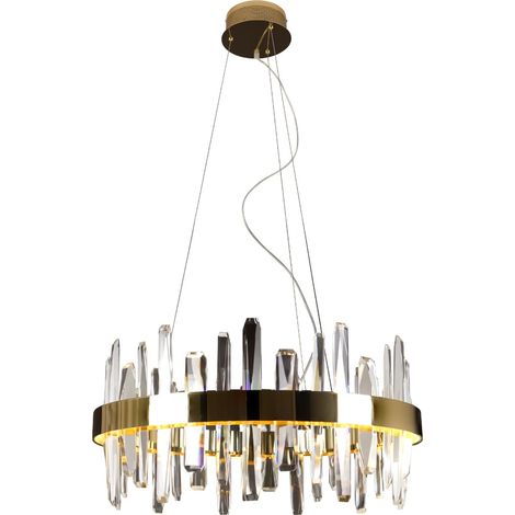 Suspension Prince LED dorée à cristaux Ø60 31W Maxlight (1/3)