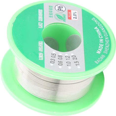 Stück Lötzinndraht, verzinnt, für elektrische Lötwerkzeuge, Verbrauchsmaterialien, 227 °C, 0,8 mm (1/5)
