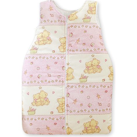 Saco de dormir de algodón para niños M 6-12 meses TOG 2.5 todo el año juguetes de peluche rosas (1/3)