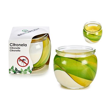 Vela citronela 7,5cm vaso cristal 82471-22272 ibergarden (1/2)