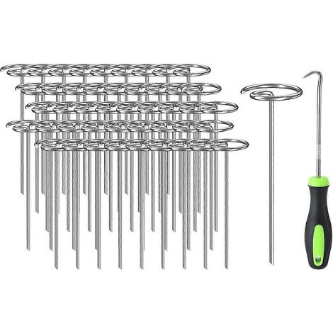 Agrafes de jardin galvanisées antirouille de 15 cm (6 po) (1/5)