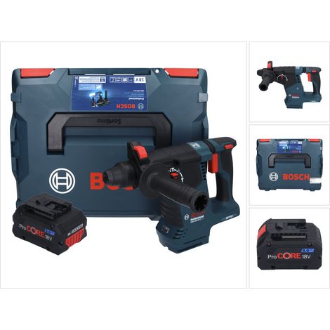 Bosch GBH 18V-24 C Martello rotativo professionale a batteria 18 V 2,4 J Brushless SDS plus + 1x batteria ricaricabile ProCORE 8,0 Ah + L-BOXX - senza caricabatterie