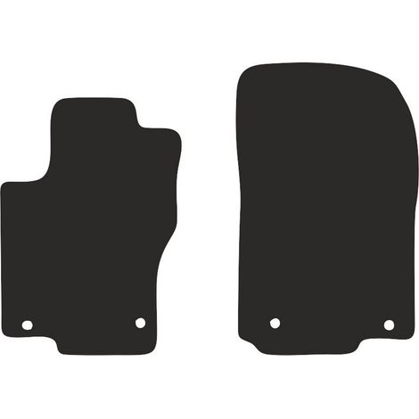 Tapis de sol avant basiques en velours pour : Mercedes ML III W166 / GLE W166 SUV (2011-2015) (1/2)