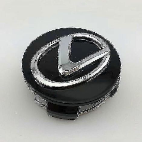 Cache-moyeu de roue Lexus 62 mm en plastique noir (lot de 4) - Bon état (1/5)