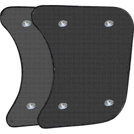 Juego de 2 parasoles extensibles para coche – Cortinas opacas con estampado de excavadora – Parasoles con ventosas – (60 x 55 cm)