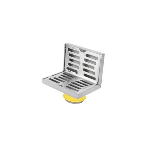 Siphon de Sol d'angle, Siphon de Sol latéral en Acier Inoxydable, Filtre Solide pour déchets de Drainage Horizontal en Forme de L (1/5)