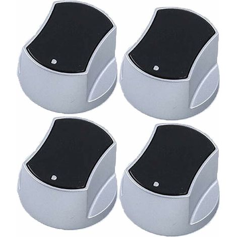 Bouton Plaque de Cuisson Bouton de commande universel cuisine cuisinière Poignée Lock Bouton Rotatif Universel Locks Bouton de Gaz,pour Cuisine Cuisinière Réchaud à Gaz Four de Cuisson 4 Pcs 8mm Noir, (1/5)
