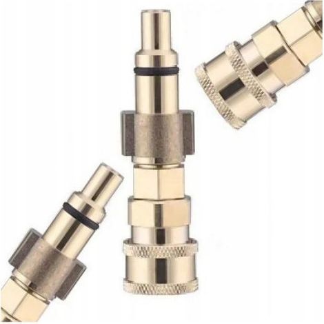 Adaptateur Nettoyeur Haute Pression - Raccord Rapide 1/4" - Filetage Lavor QC - 160 Bar - Pour Nettoyeurs Électriques et Thermiques - 1 Pièce (1/2)
