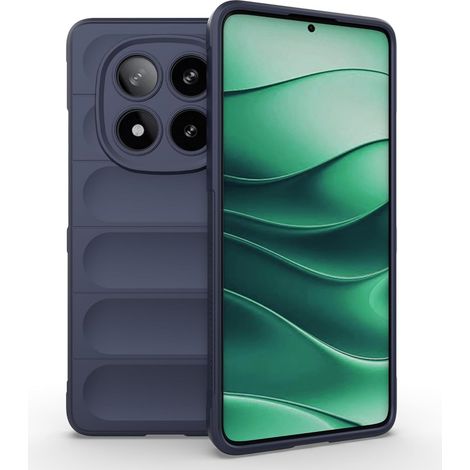 Custodia per Xiaomi Redmi Note 14 Pro 5G / Xiaomi Poco X7 5G, antiurto, per gaming, blu navy (1/4)