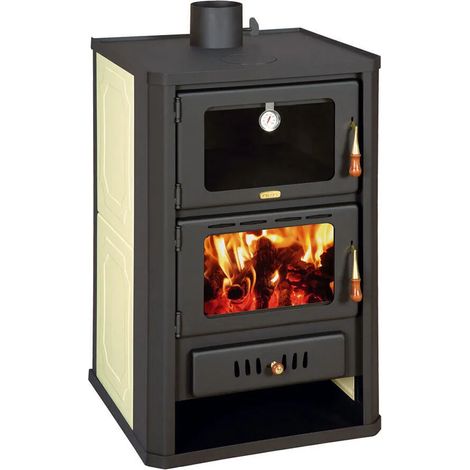 EEK A - Wasserführender Kaminofen mit Backfach Prity FG W15 BImSchVII 14+5.4 kw