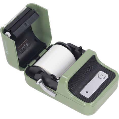 Imprimante thermique sans encre B21, étiqueteuse sans fil avec batterie intégrée, mini imprimante d’étiquettes pour maison, bureau, organisation, entreprise, créateurs, compatible iOS et Android, vers (1/5)