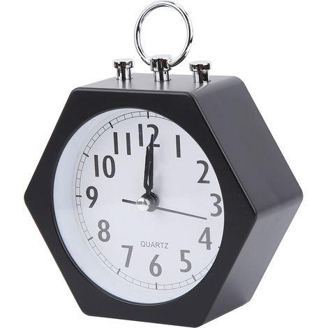 Réveil silencieux et doux pour enfants, minuteur, horloge numérique (noir) (1/5)