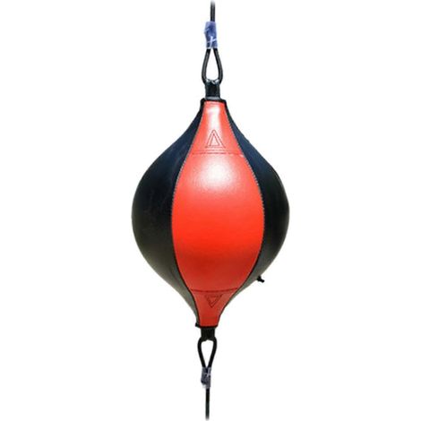 Sac de sable gonflable à double extrémité pour entraînement en salle, rouge/noir (1/5)