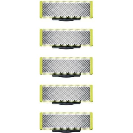 Cellfast – Lot de 5 lames de rasoir compatibles OneBlade – Lame double face avec protection – Rasage précis et confortable – Durabilité jusqu'à 4 mois