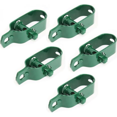 Lot de 5 tendeurs en acier galvanisé plastifié N°2 pour fil de grillage ou autre (1/4)
