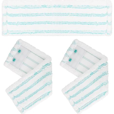 Lot de 3 serpillères de rechange pour balai Leifheit Profi XL Micro Duo - Housse de rechange en microfibre efficace pour tous les sols durs (1/5)
