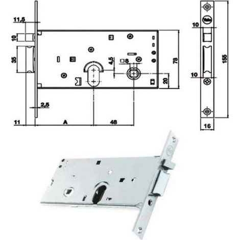 CERRADURA DE METAL PARA INSTALAR EL�CTRICA 85000 YALE