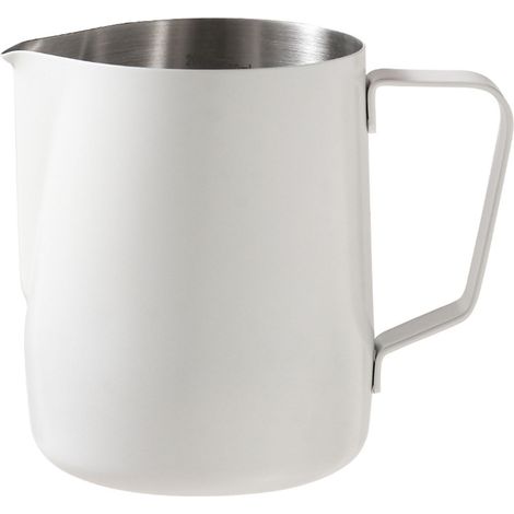 Pichet à Lait Inox 304 Épais avec Échelle 350ml Blanc (1/5)