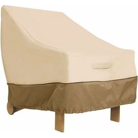 Housse de Protection pour Fauteuil Exterieur Jardin, Housse de Protection pour Chaise Tissu Oxford 210D Etranche, Bache Fauteuil Jardin pour Meubles, Housse Salon de Jardin (80x85 x 91,5 cm)T (1/4)