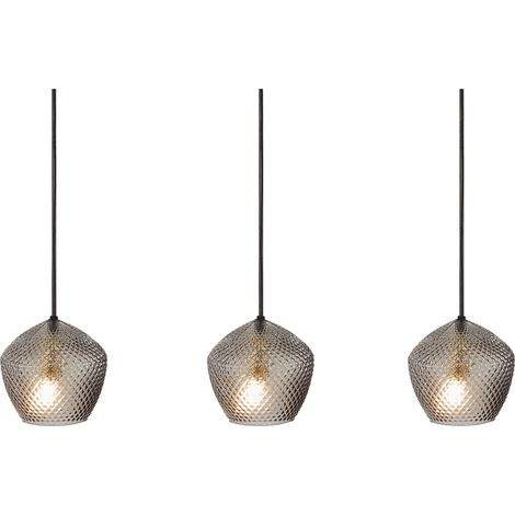 Suspension ORBIFORM 3-Spot Verrerie Laiton, H.15.2 - IP20 - E14 /Nordlux Intérieur (1/5)