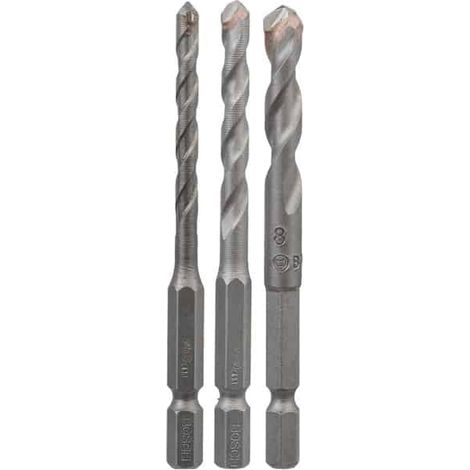 BOSCH 3 Forets HEX-9 Ceramic pour perçage dans faïence - 2608589527 (1/4)