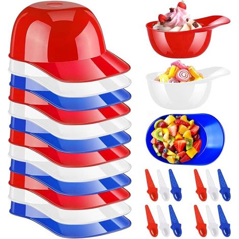 Coupes à dessert réutilisables 12 pièces – Coupelles avec cuillères pour glace desserts amuse-bouches et tapas – 3 couleurs (1/5)
