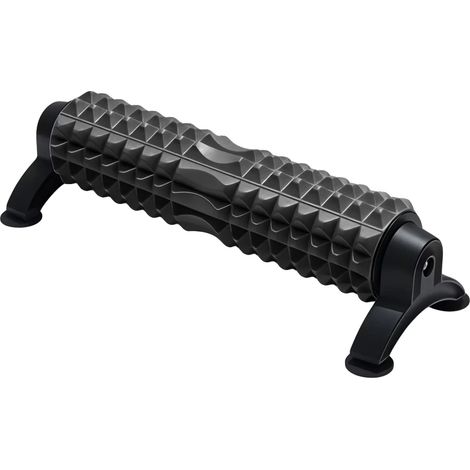 Rullo in schiuma, design ergonomico, massaggio dei tessuti profondi, nero (1/2)