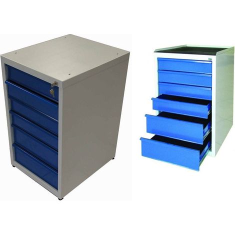 Outifrance - Servante Bloc 6 tiroirs Pro 490X600 H810 Charge 300Kg