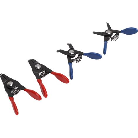 Set mit 4 Mini-Sprengringzangen, universelle Metallfeder, langlebig für Innen- und Außenschlauchschellen (1/5)