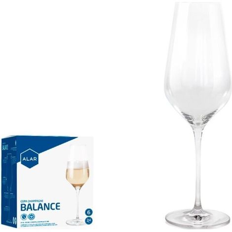24 cls copa champan cava cristal fino mod balance alar - caja 6 unidades