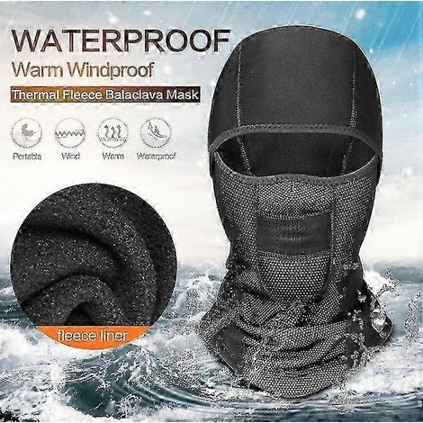 Cagoule pour temps froid. masque de ski. masque thermique en polaire imperméable et coupe-vent - hh (1/4)