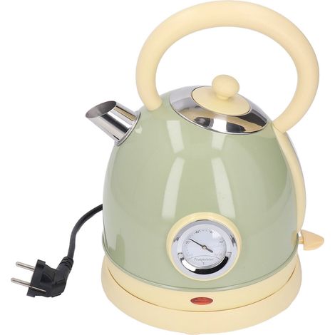 Bouilloire électrique Sphere avec thermomètre, petite, à poignée ergonomique, prise UE 220-240 V, verte (1/5)