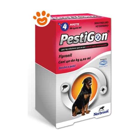 Slais Dog Pestigon per Cani 40 a 60 Kg - Confezione 4 Pipette - Antiparassitari CANE