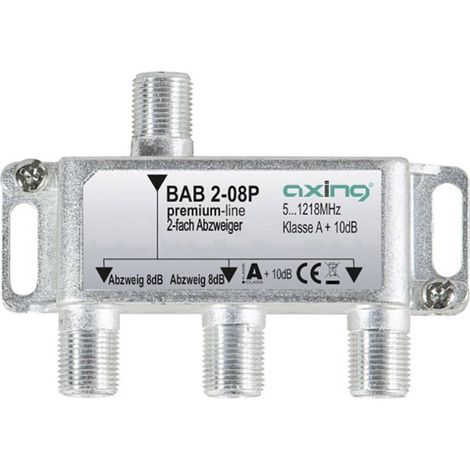 Axing BAB 2-08P Dérivateur TV câble 2 voies 5 - 1218 MHz (1/2)