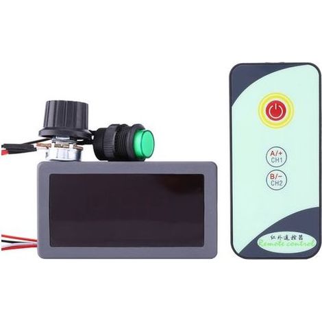 Drehzahlregler für DC 6V, 12V und 24V PWM-Motoren, Digitalanzeige mit IR-Fernbedienung (1/5)