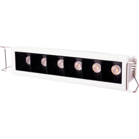 Foco Downlight LED 8W 575Lm 2700ºK Rectangular PRO SMD3030 50.000H [JW-8W-M-WW] (1/5)