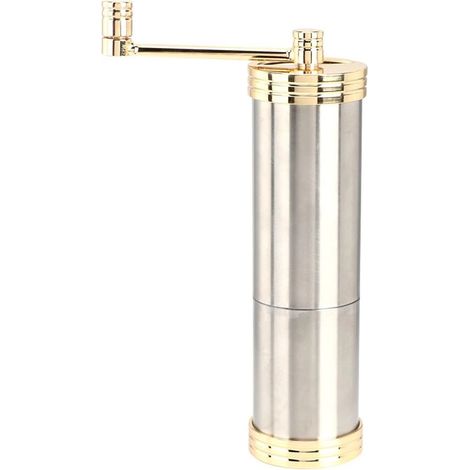 Moulin à café manuel portable en acier inoxydable pour expresso, cafetière à piston et café filtre, pour une utilisation à domicile et en voyage.-AquaForge (1/5)