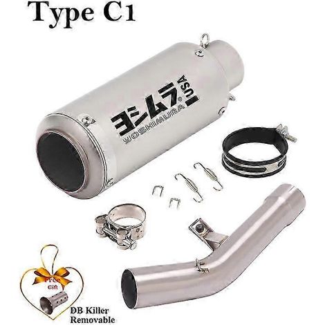 Para Suzuki Gsf650 Gsf1250 Gsx650f Gsf 650 1250 Gsx 650f 2007 - 2018 Sistema De Escape De Motocicleta Silenciador Db Killer Escape Moto Tubo( Type C1)