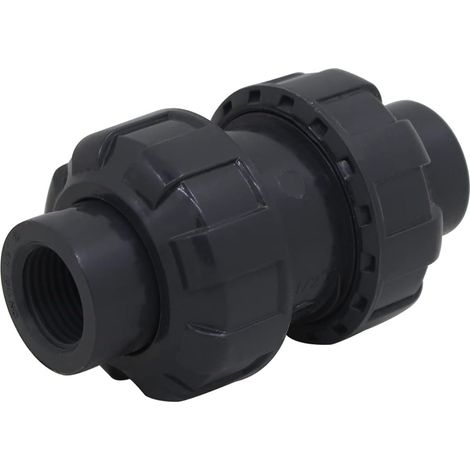 Clapet anti retour a boule vanne pvc filetage pour tube fileté vanne pvc a visser soupape antiretour (1/5)