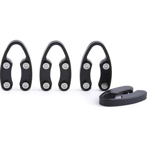 Ensemble de quatre coupe-capsules pour bouteilles de vin, retire facilement la capsule, accessoire ouvre-bouteille, noir. (1/5)